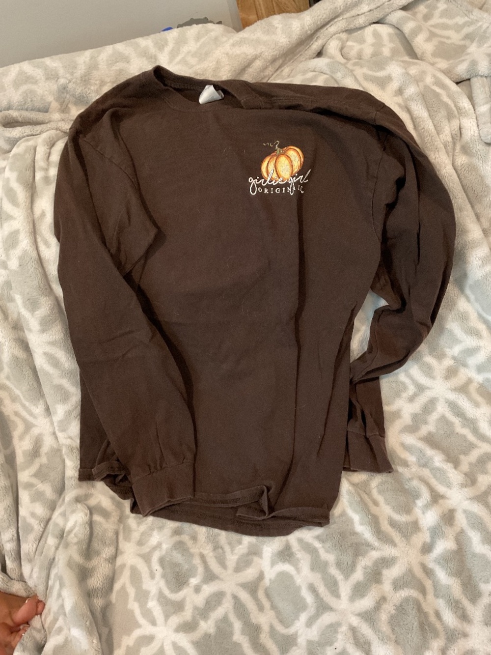 Girlie girl original brown, long sleeve tee